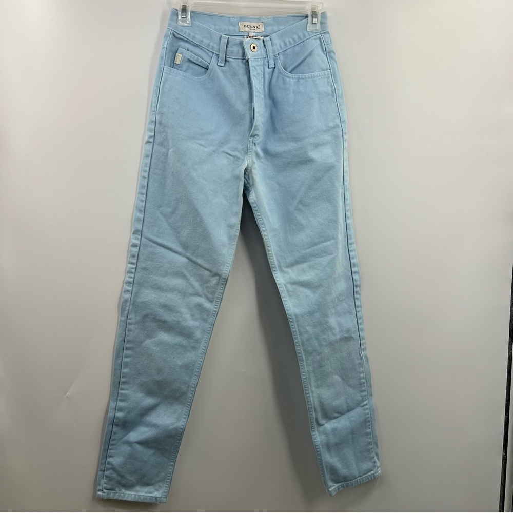 Vintage GUESS USA Jeans 28 American Tradition High Rise Mom 90s Made USA